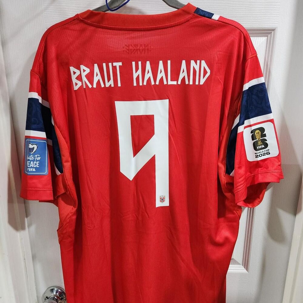 4XL Nike Haaland Norway 26 home with patches